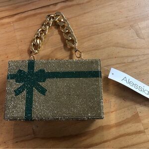 Alessi Gold and Green Women's Bag